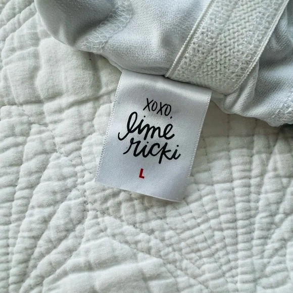 Lime Ricki Gingham Knotted Crop Top - Picture 5 of 5